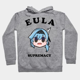 Genshin impact Eula supremacy typography Hoodie